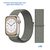  Ремешок нейлоновый Great Case Sport для Apple Watch 38/40/41 мм, 225мм, на липучке, серо-зеленый (39) 
