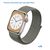  Ремешок нейлоновый Great Case Sport для Apple Watch 38/40/41 мм, 225мм, на липучке, серо-зеленый (39) 