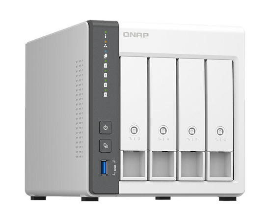  Сетевое хранилище NAS Qnap D4 (Rev. C) 4-bay настольный Cortex-A55 RK3568B2 